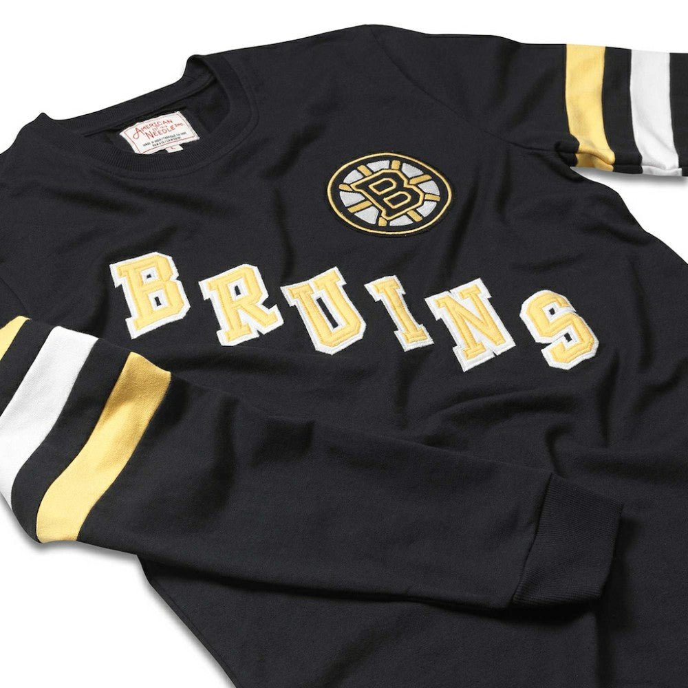 Boston Bruins American Needle Sudbury Long Sleeve T-Shirt - Black | US 201662678