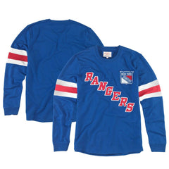 New York Rangers American Needle Sudbury Long Sleeve T-Shirt - Blue | US 201662679