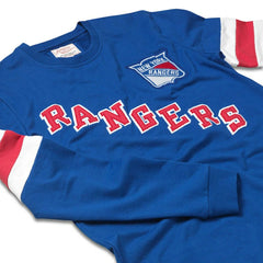 New York Rangers American Needle Sudbury Long Sleeve T-Shirt - Blue | US 201662679