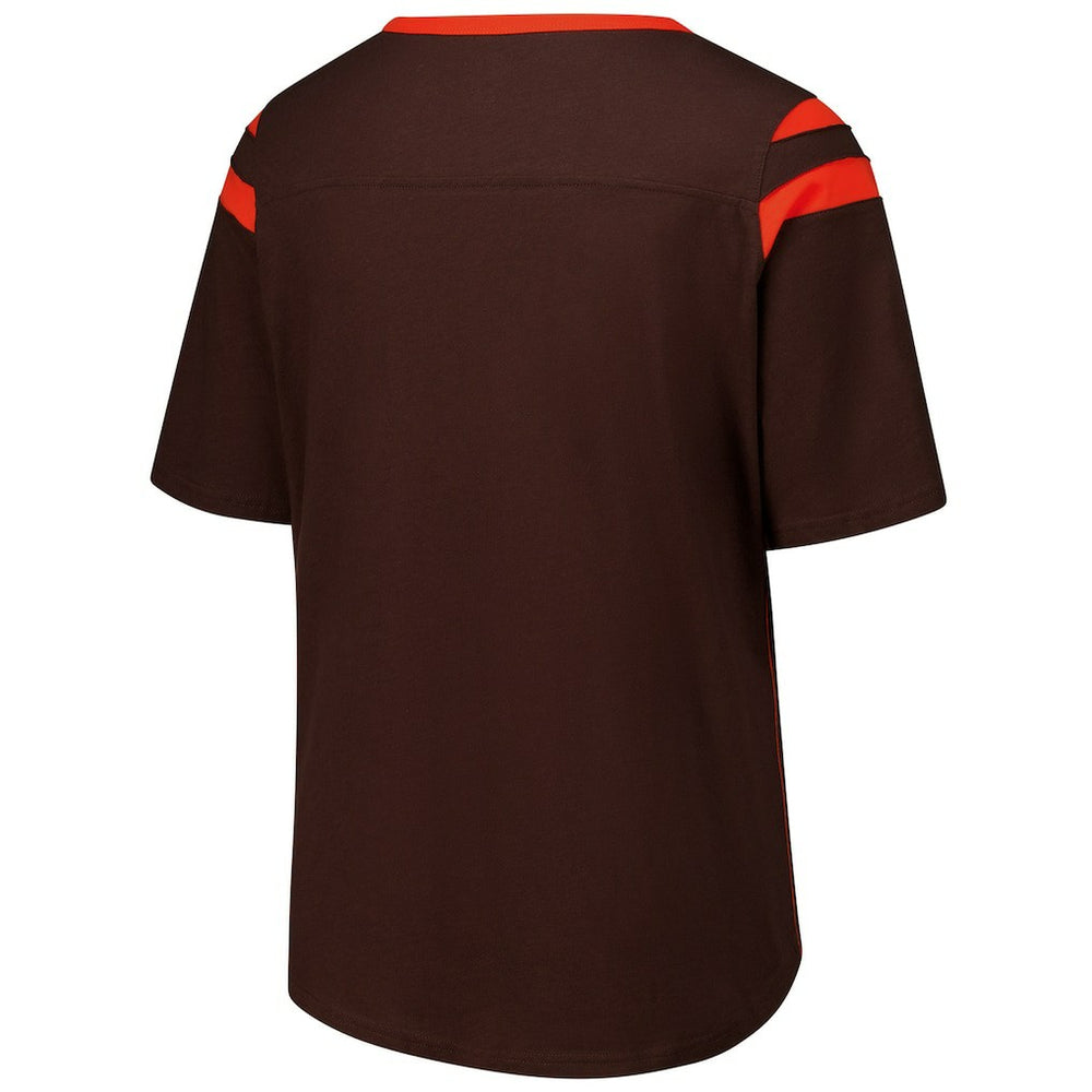 Cleveland Browns G-III 4Her by Carl Banks Women's Plus Size Linebacker T-Shirt - Brown T-shirts