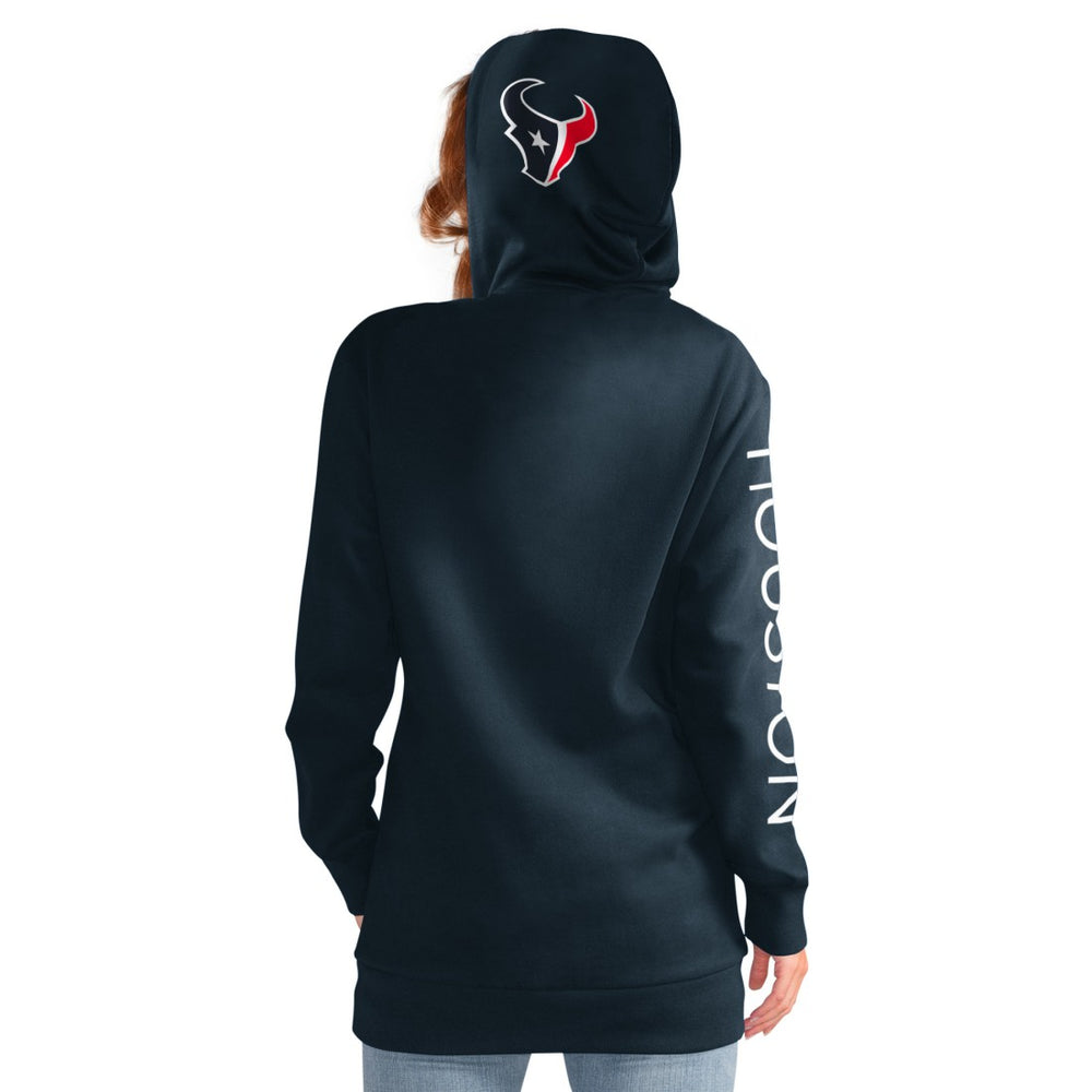 Houston Texans G-III 4Her by Carl Banks Women's Extra Inning Pullover Hoodie - Navy Hoodies