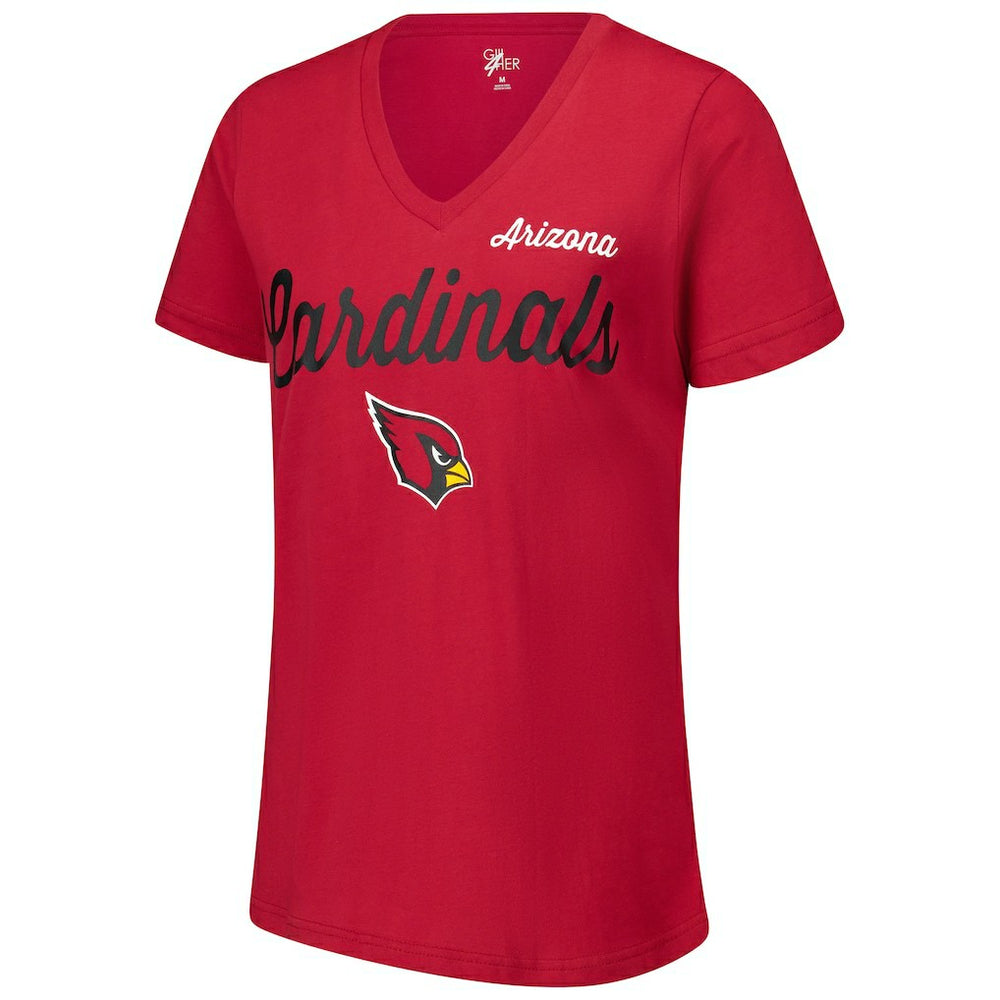 Arizona Cardinals G-III 4Her by Carl Banks Women's Post Season V-Neck T-Shirt - Cardinal T-shirts