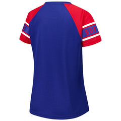Buffalo Bills Starter Women's 1st Rounder Color Block Raglan Top - Royal Tops