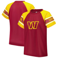 Washington Commanders Starter Women's 1st Rounder Color Block Raglan Top - Burgundy Tops