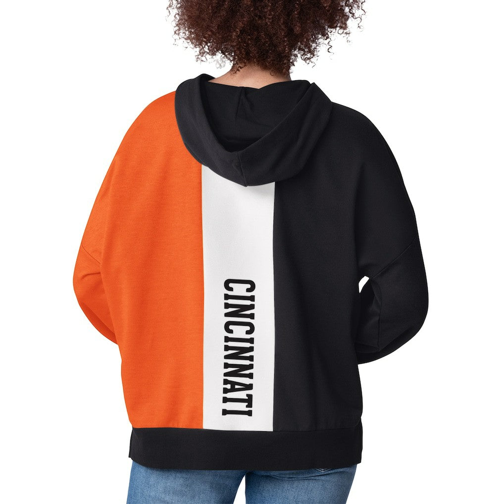 Cincinnati Bengals Starter Women's Power Move Long Sleeve Pullover Hoodie - Black Hoodies