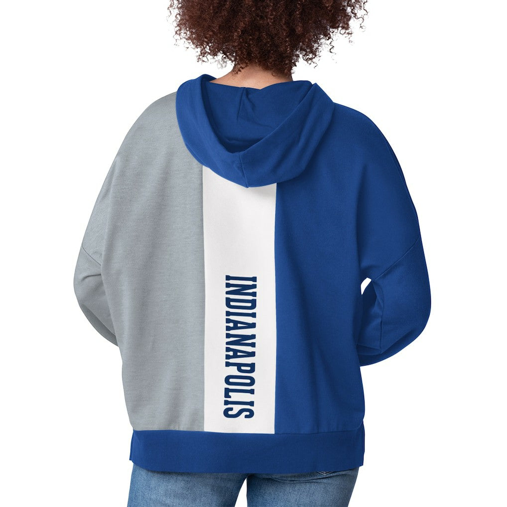 Indianapolis Colts Starter Women's Power Move Long Sleeve Pullover Hoodie - Royal Hoodies