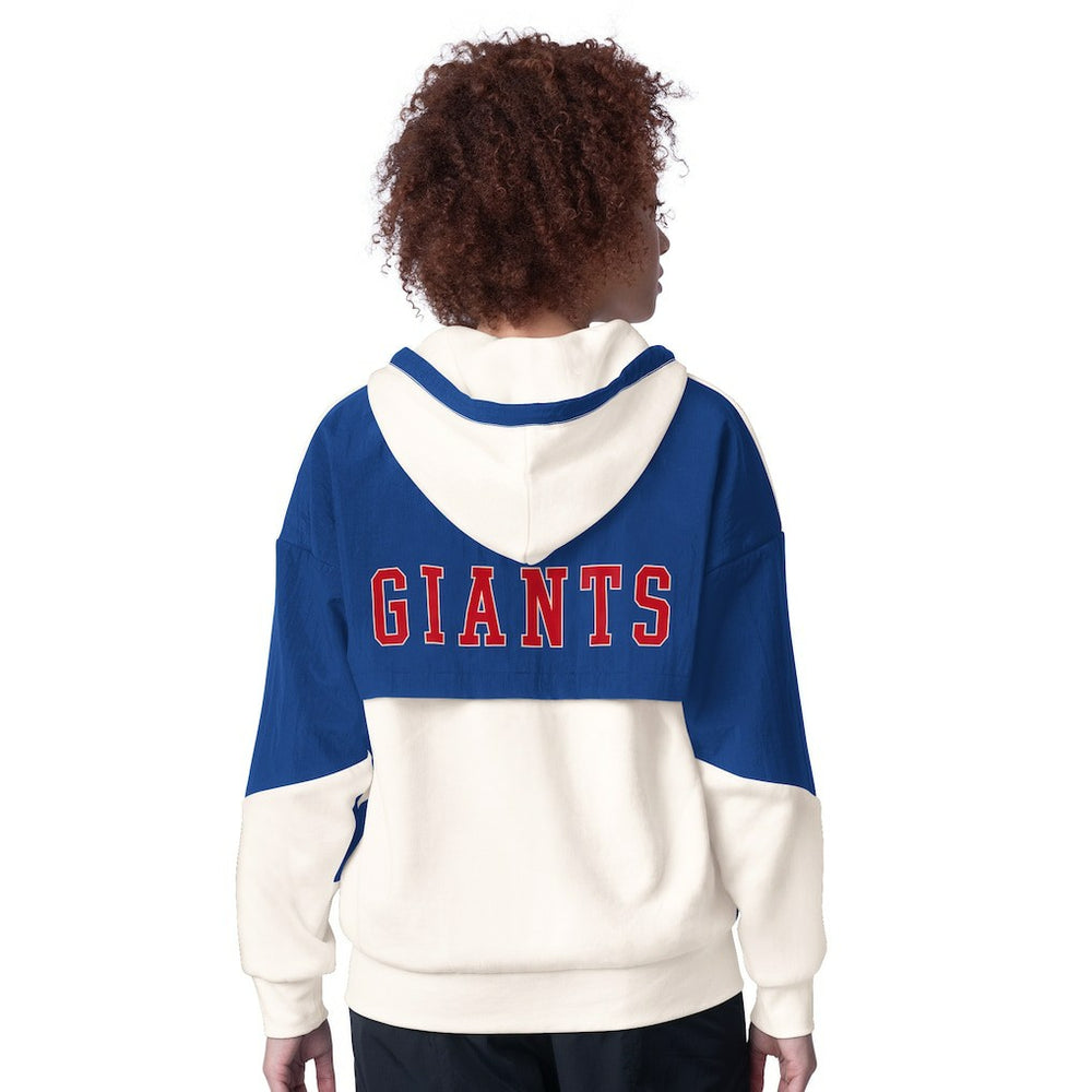 New York Giants Starter Women's Scrimmage Full-Zip Hoodie - White Hoodies