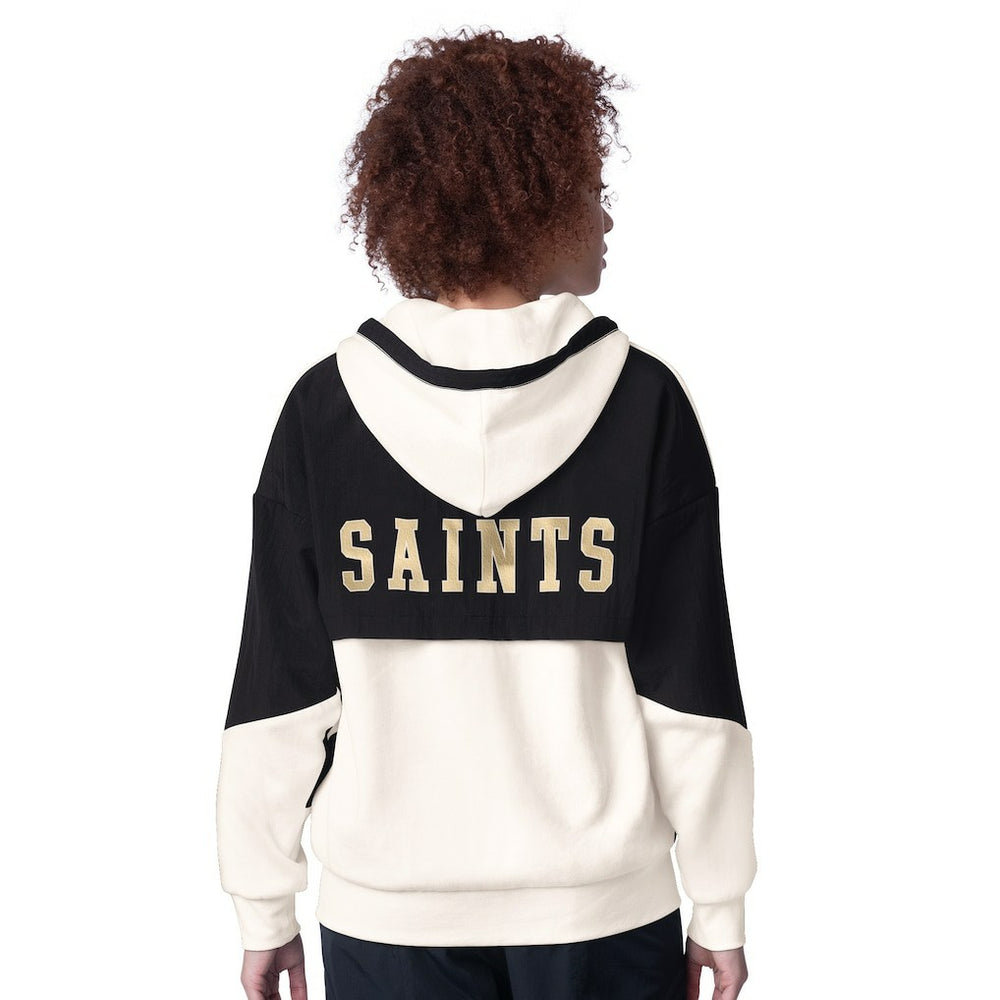 New Orleans Saints Starter Women's Scrimmage Full-Zip Hoodie - White Hoodies
