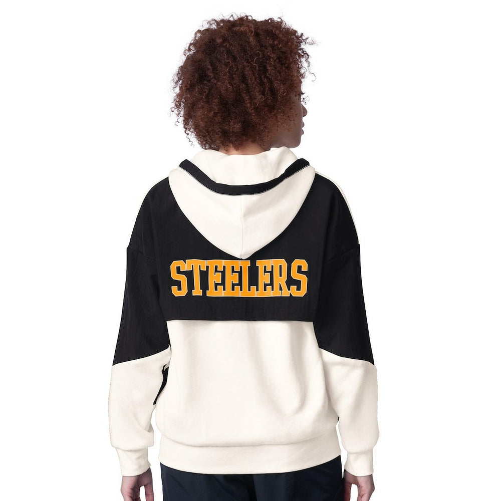 Pittsburgh Steelers Starter Women's Scrimmage Full-Zip Hoodie - White Hoodies