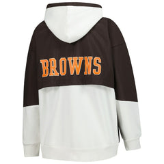 Cleveland Browns Starter Women's Scrimmage Full-Zip Hoodie - White Hoodies