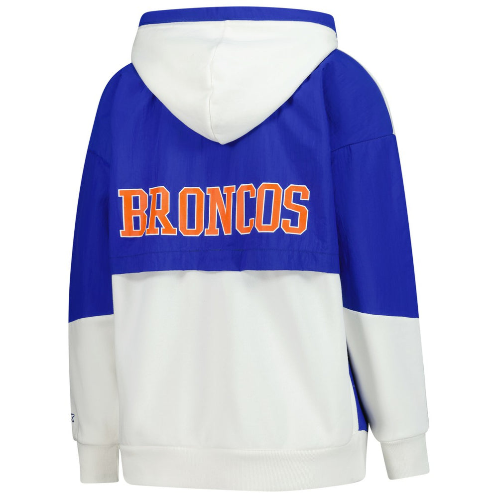 Denver Broncos Starter Women's Scrimmage Full-Zip Hoodie - White Hoodies