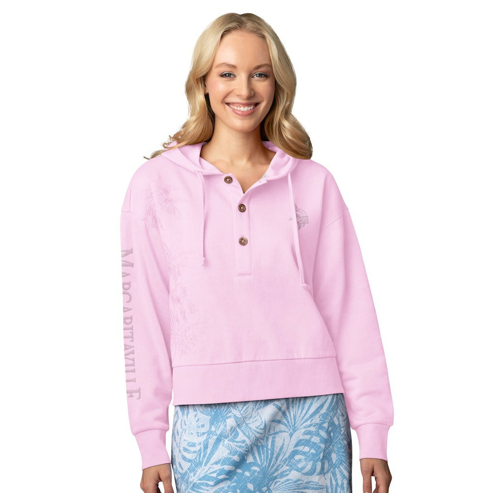 Minnesota Vikings Margaritaville Women's Island Dream Solid Pullover Hoodie - Pink Hoodies