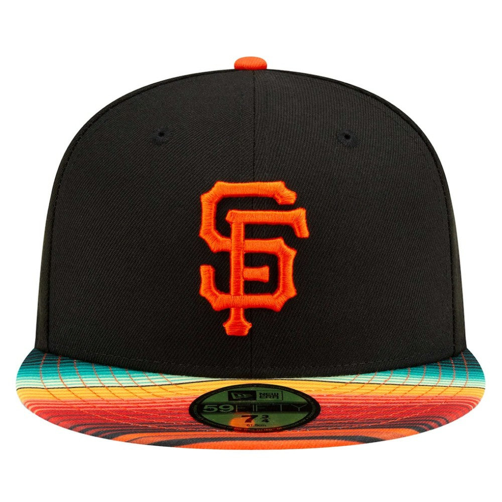 San Francisco Giants New Era Turn Back The Clock 59FIFTY Fitted Hat - Black Hats