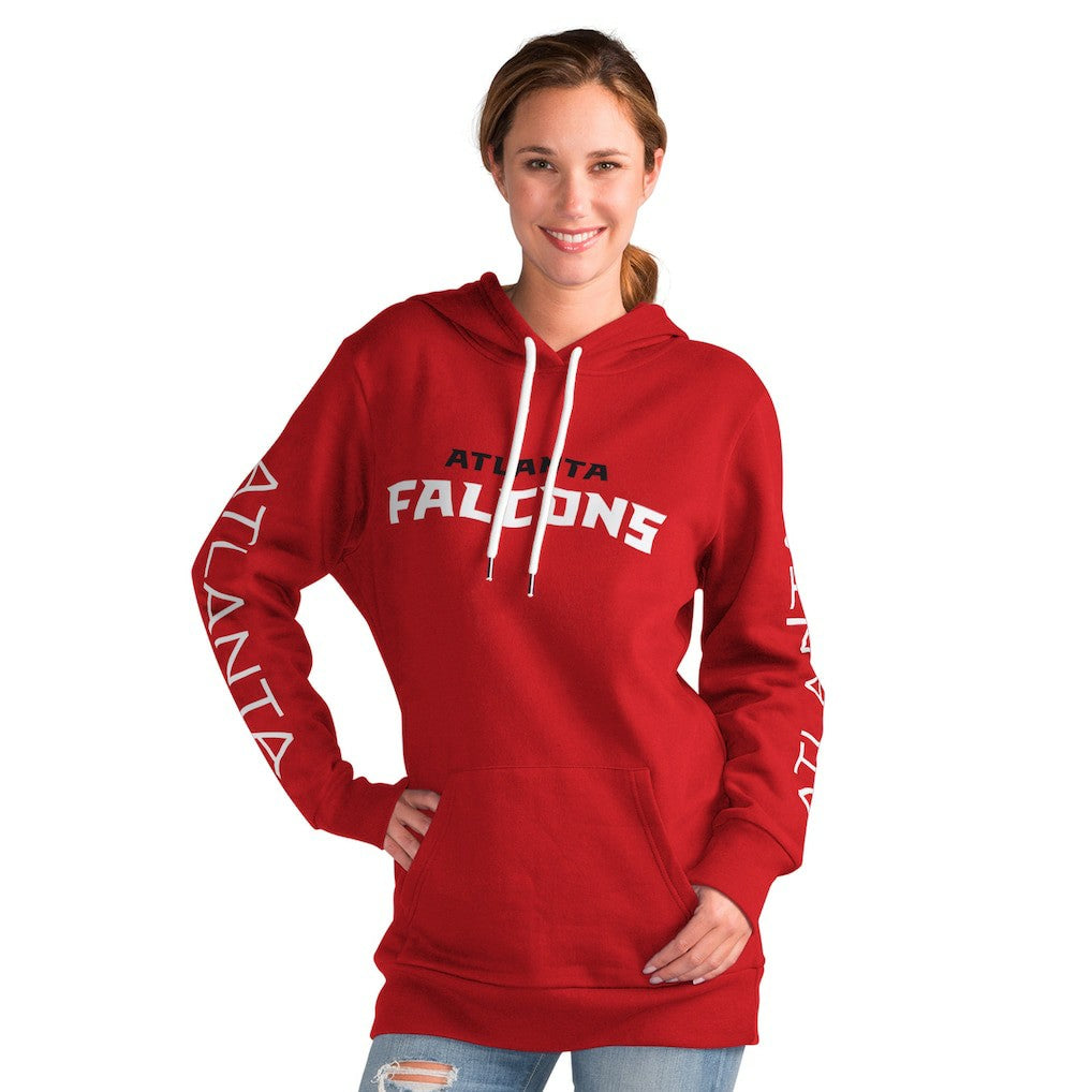 Atlanta Falcons G-III 4Her by Carl Banks Women's Extra Inning Pullover Hoodie - Red Hoodies