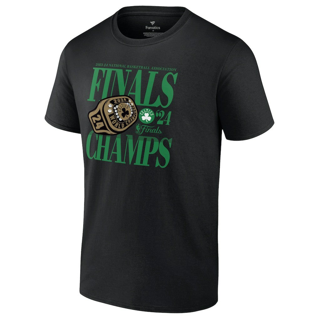 Boston Celtics 2024 NBA Finals Champions Ball Screen Ring T-Shirt Black - Fanatics