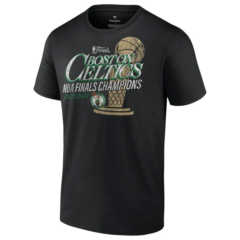 Boston Celtics 2024 NBA Finals Champions Fast Break Finish Trophy T-Shirt Black - Fanatics