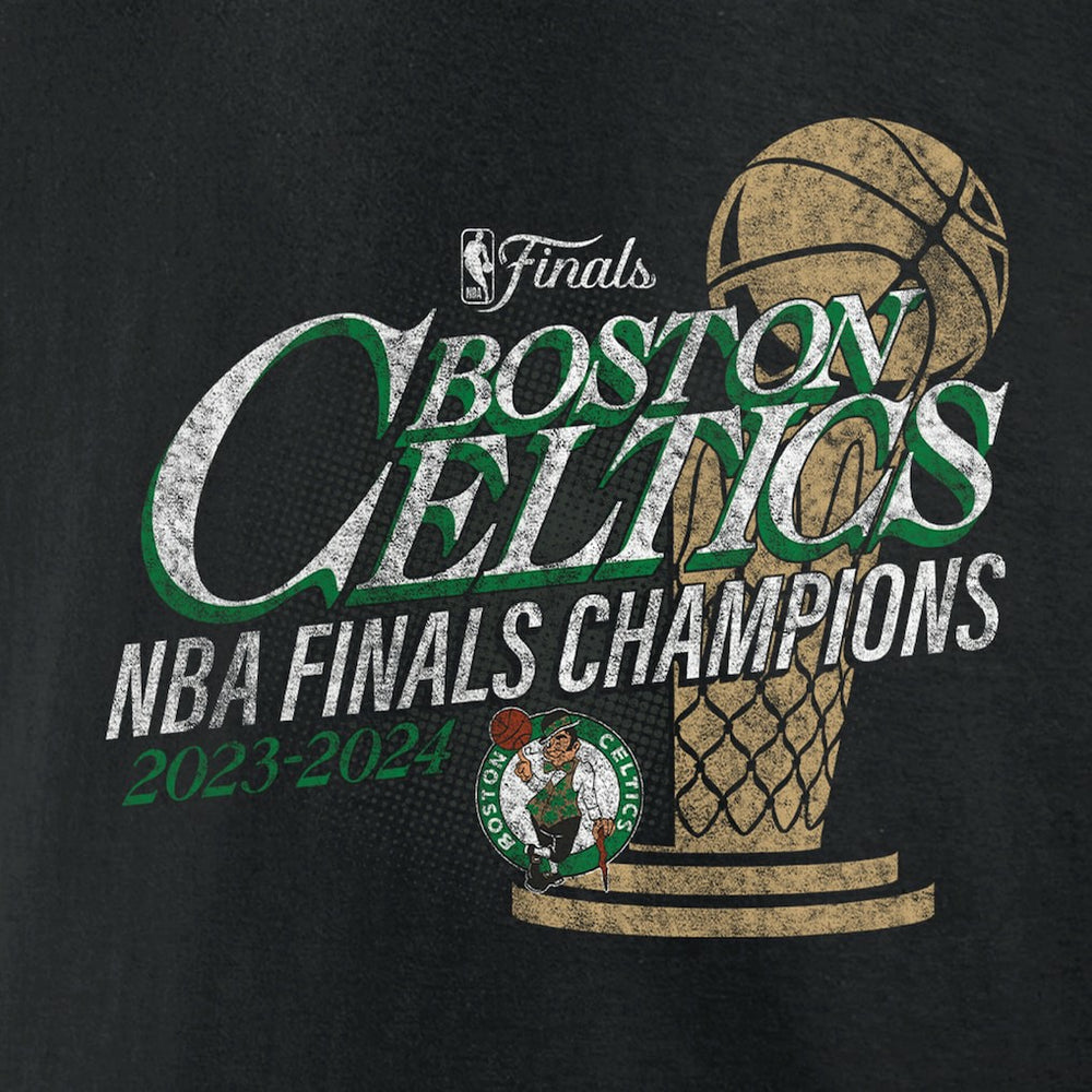 Boston Celtics 2024 NBA Finals Champions Fast Break Finish Trophy T-Shirt Black - Fanatics
