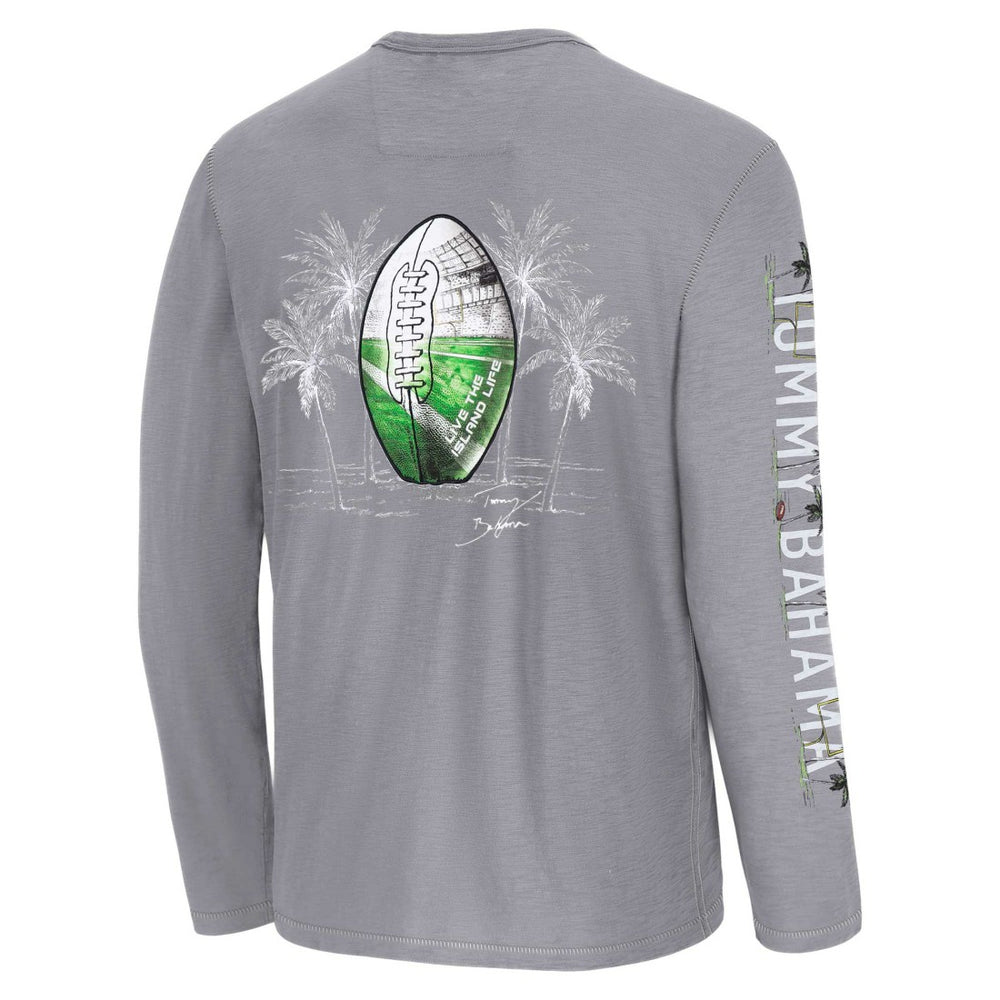 Detroit Lions Oasis Endzone Lux Long Sleeve T-Shirt - Gray T-shirts