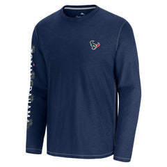 Houston Texans Oasis Endzone Lux Long Sleeve T-Shirt - Blue T-shirts