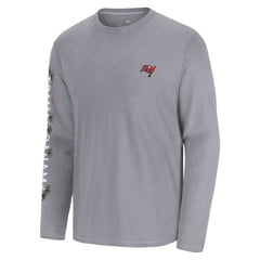 Tampa Bay Buccaneers Oasis Endzone Lux Long Sleeve T-Shirt - Gray T-shirts