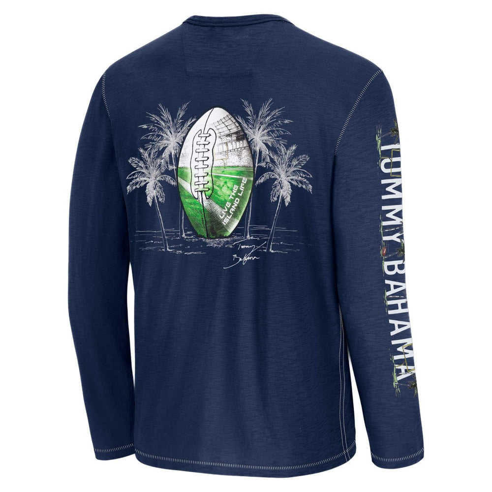 Denver Broncos Oasis Endzone Lux Long Sleeve T-Shirt - Blue T-shirts