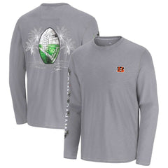 Cincinnati Bengals Oasis Endzone Lux Long Sleeve T-Shirt - Gray T-shirts