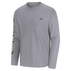 Buffalo Bills Oasis Endzone Lux Long Sleeve T-Shirt - Gray T-shirts