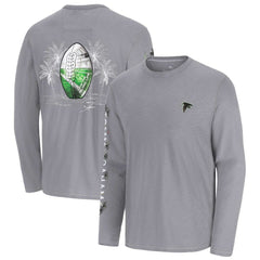 Atlanta Falcons Oasis Endzone Lux Long Sleeve T-Shirt - Gray T-shirts