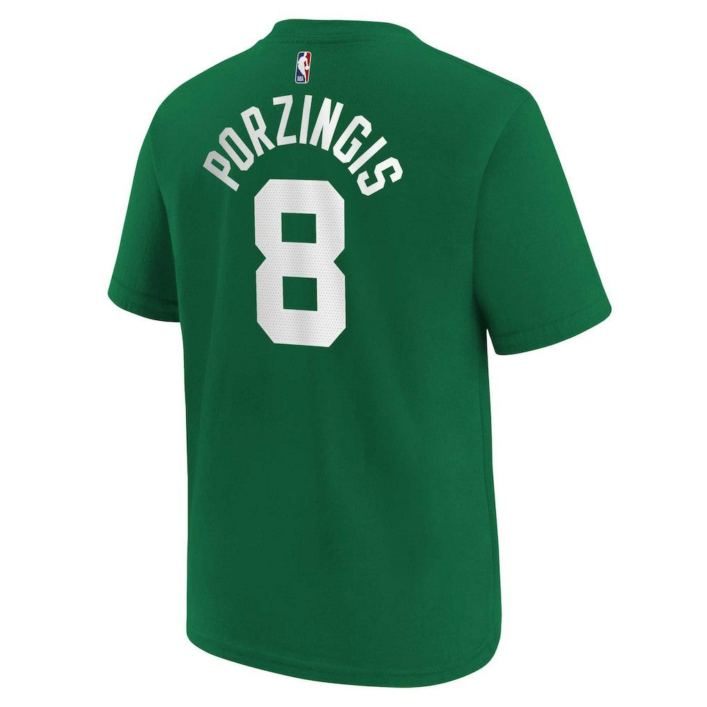 Kristaps Porzingis Boston Celtics Youth Icon Name & Number T-Shirt Kelly Green - Nike