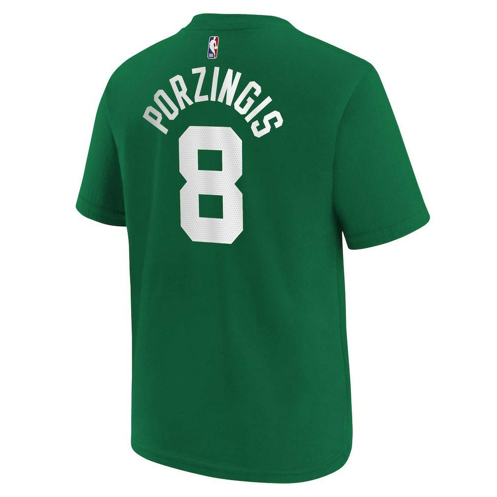 Kristaps Porzingis Boston Celtics Youth Icon Name & Number T-Shirt Kelly Green - Nike