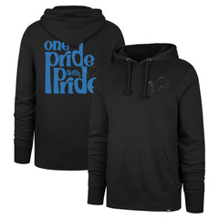 Detroit Lions '47 Pride Headline Pullover Hoodie - Black Hoodies
