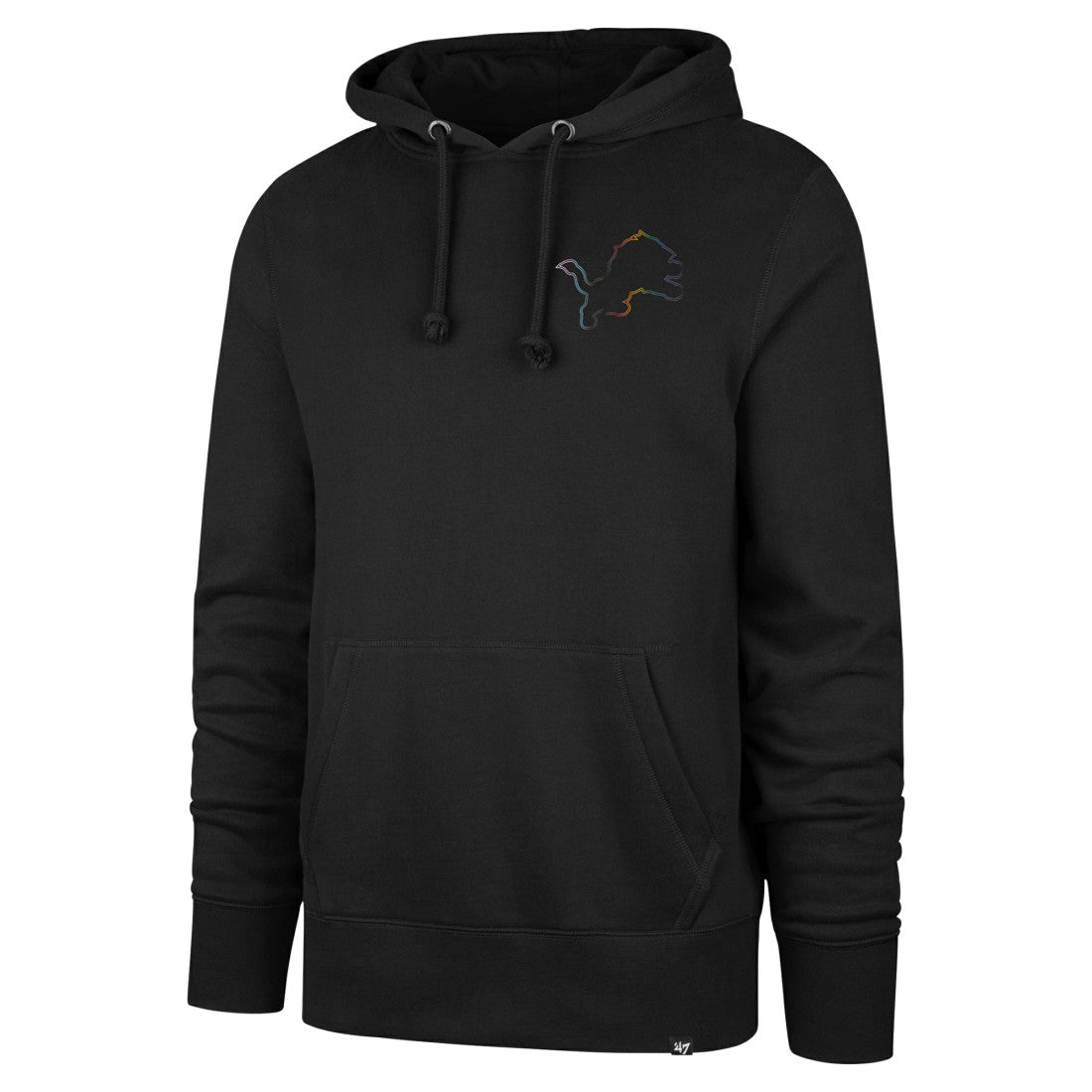Detroit Lions '47 Pride Headline Pullover Hoodie - Black Hoodies