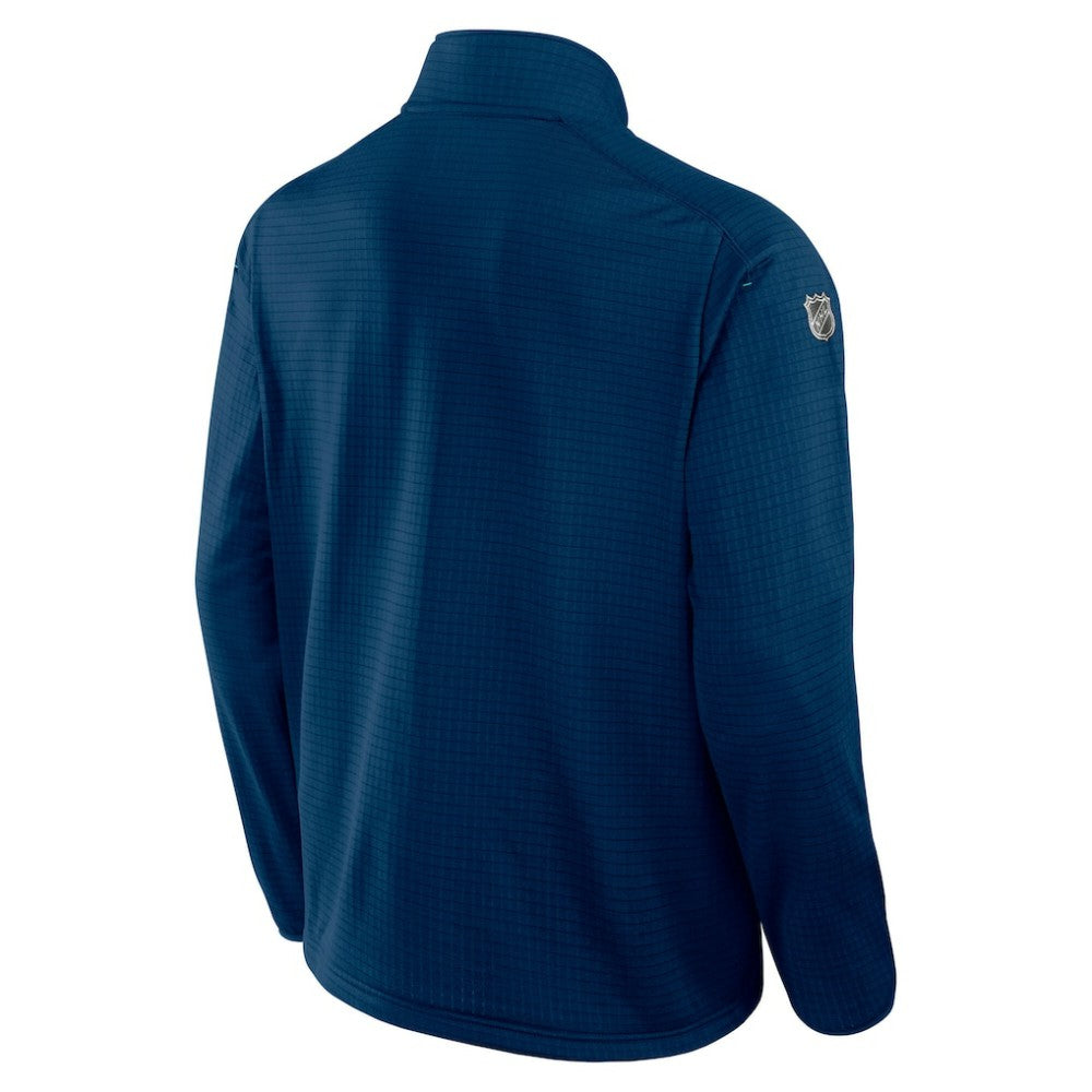 Seattle Kraken Fanatics Big & Tall Authentic Pro Quarter-Zip Top - Navy | US 201673097