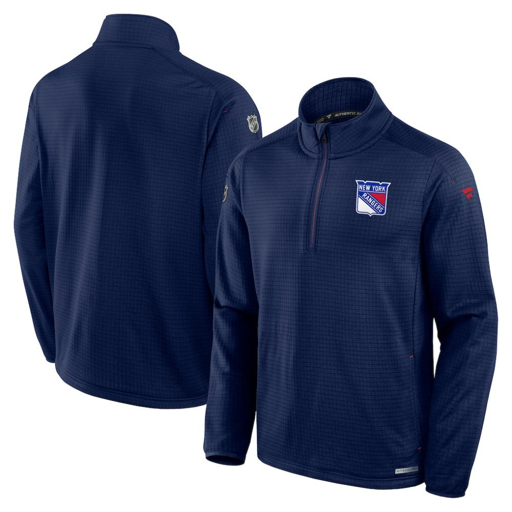 New York Rangers Fanatics Big & Tall Authentic Pro Quarter-Zip Top - Navy | US 201673099