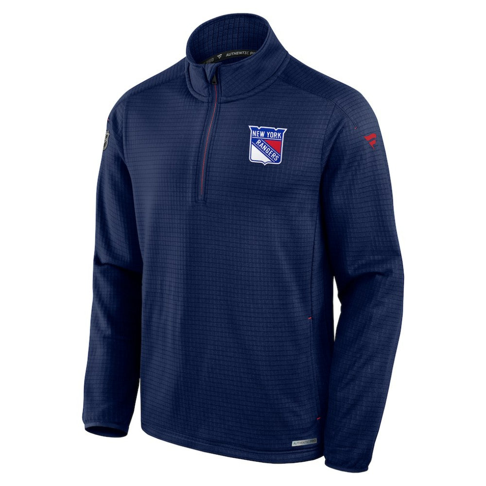New York Rangers Fanatics Big & Tall Authentic Pro Quarter-Zip Top - Navy | US 201673099
