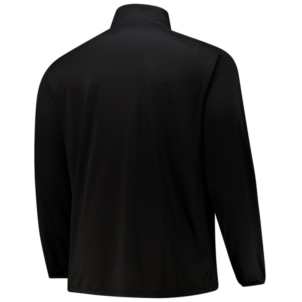 Chicago Blackhawks Fanatics Big & Tall Authentic Pro Quarter-Zip Top - Black | US 201673101