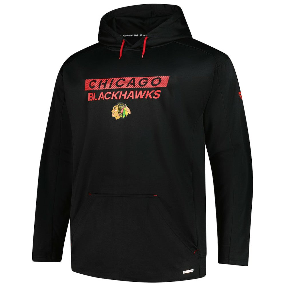 Chicago Blackhawks Fanatics Authentic Pro Big & Tall Pullover Hoodie - Black | US 201673105