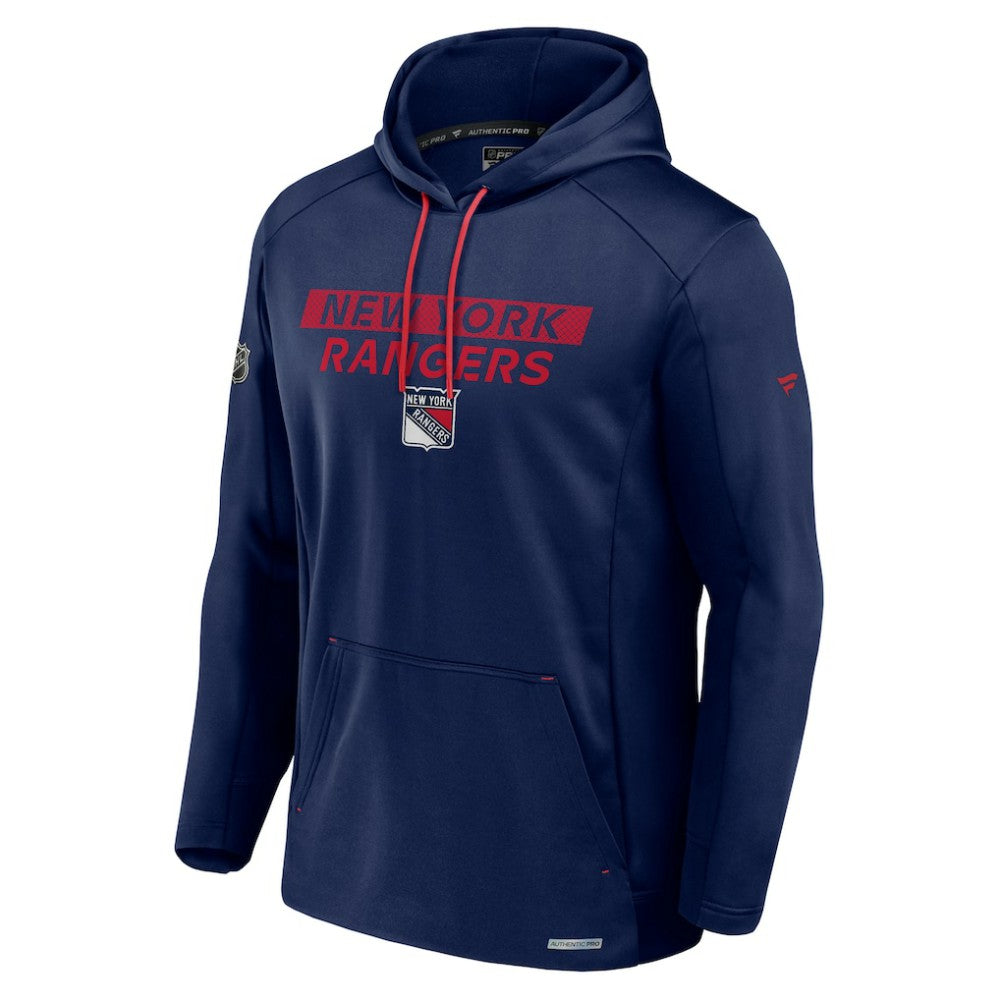 New York Rangers Fanatics Big & Tall Authentic Pro Pullover Hoodie - Blue | US 201673108