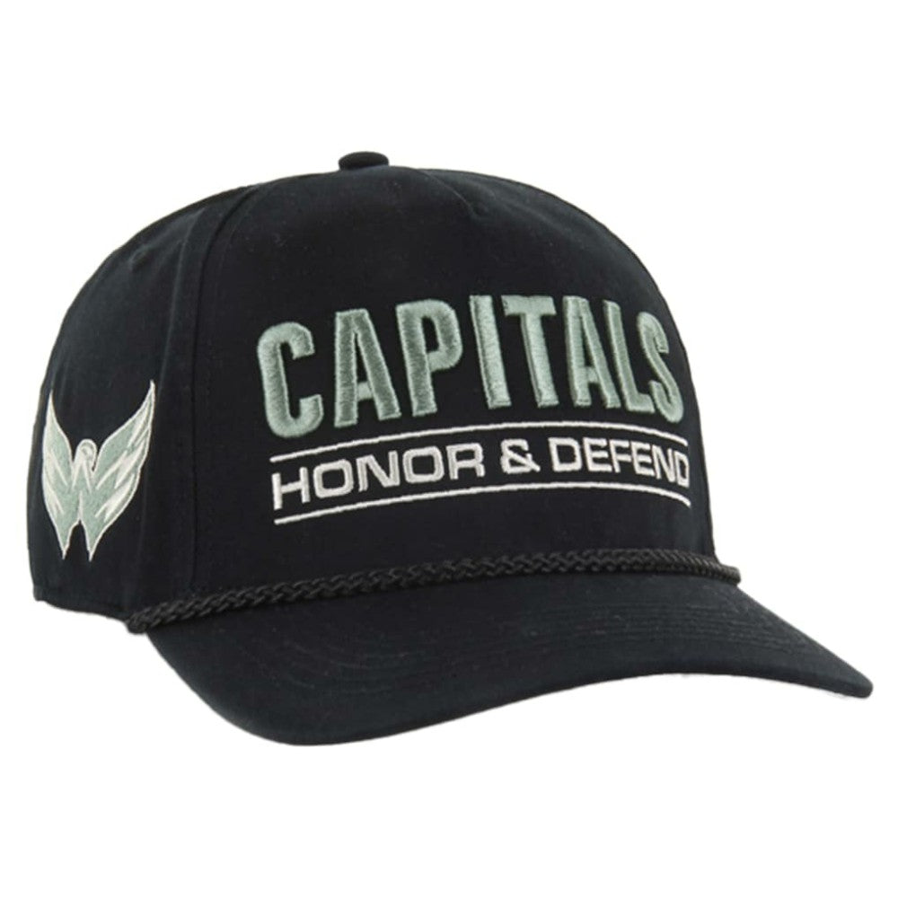 Washington Capitals '47 OHT Military Appreciation Homeland Honor and Defend Hitch Adjustable Hat - Black | US 201673131
