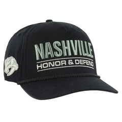 Nashville Predators '47 OHT Military Appreciation Homeland Honor and Defend Hitch Adjustable Hat - Black | US 201673134