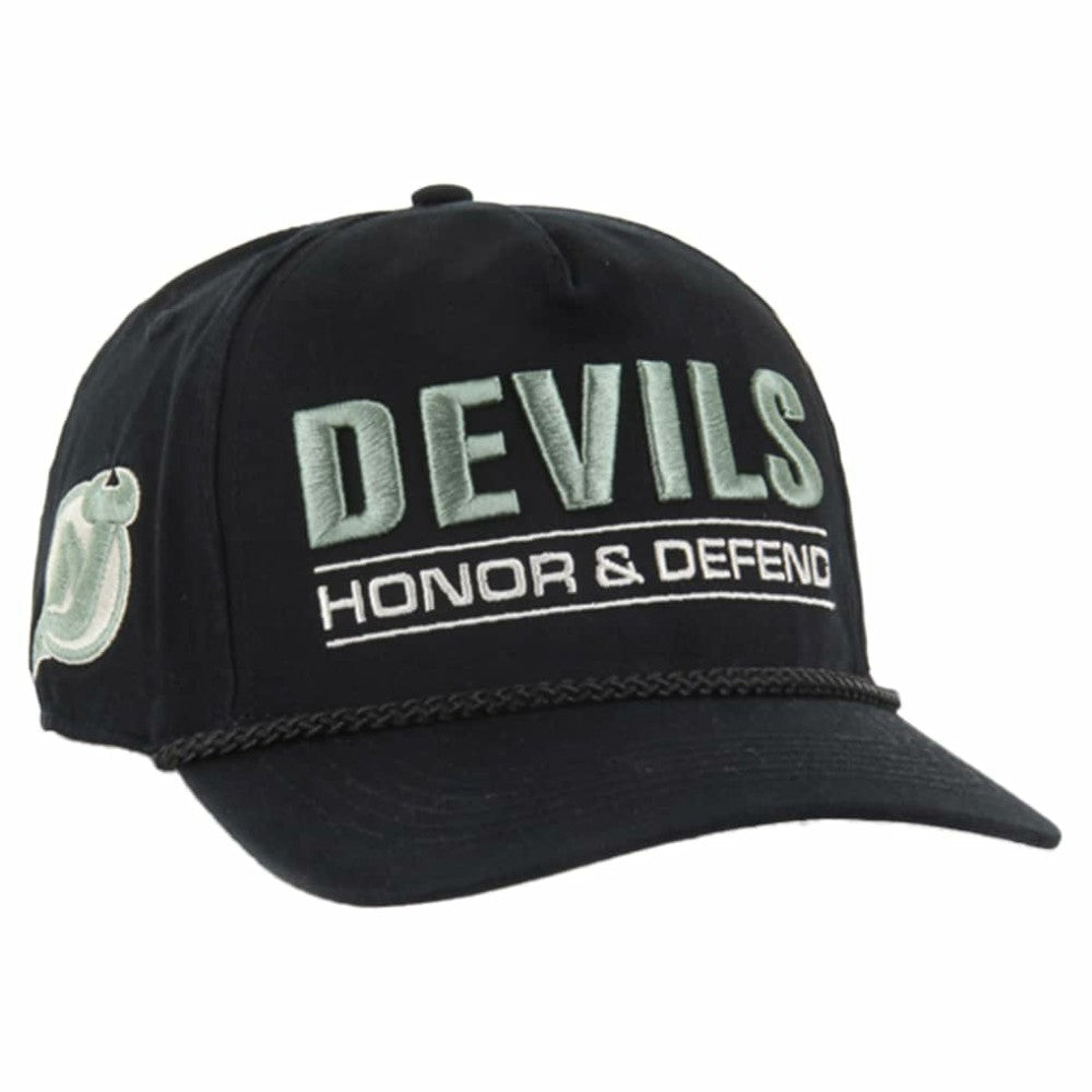 New Jersey Devils '47 OHT Military Appreciation Homeland Honor and Defend Hitch Adjustable Hat - Black | US 201673135