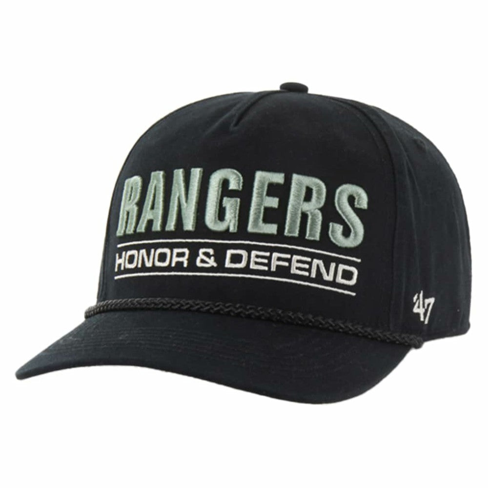 New York Rangers '47 OHT Military Appreciation Homeland Honor and Defend Hitch Adjustable Hat - Black | US 201673137