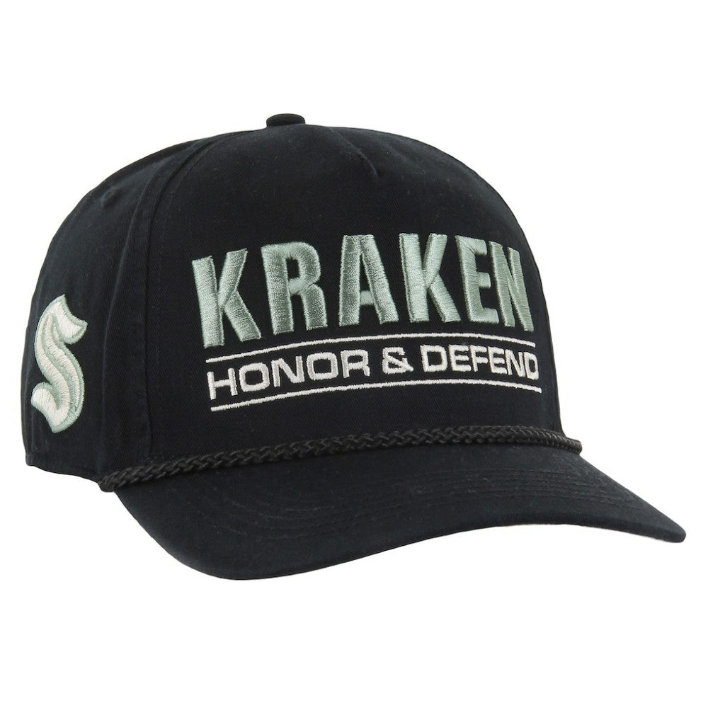Seattle Kraken '47 OHT Military Appreciation Homeland Honor and Defend Hitch Adjustable Hat - Black | US 201673141