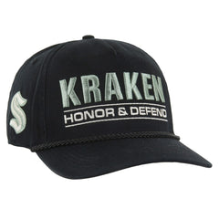 Seattle Kraken '47 OHT Military Appreciation Homeland Honor and Defend Hitch Adjustable Hat - Black | US 201673141