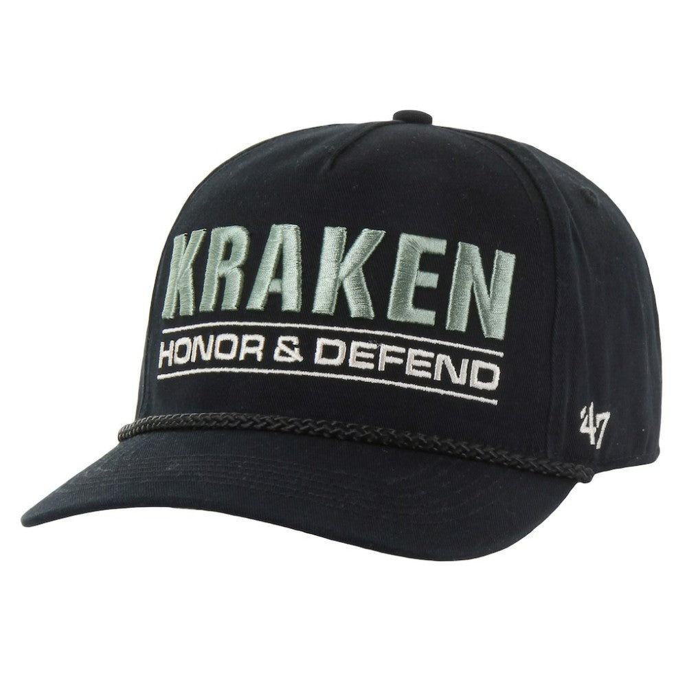 Seattle Kraken '47 OHT Military Appreciation Homeland Honor and Defend Hitch Adjustable Hat - Black | US 201673141