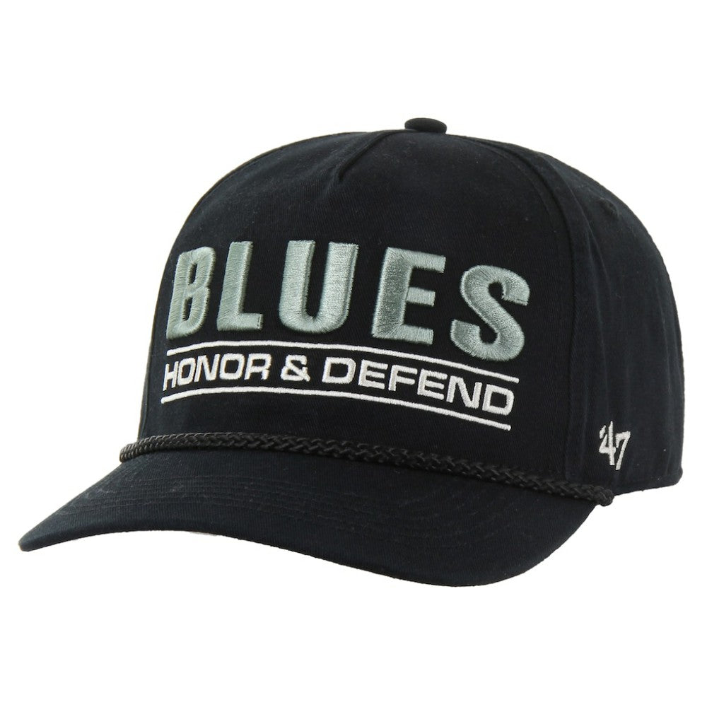 St. Louis Blues '47 OHT Military Appreciation Homeland Honor and Defend Hitch Adjustable Hat - Black | US 201673142