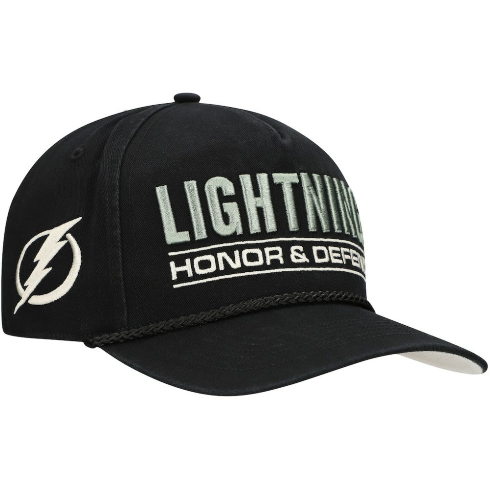 Tampa Bay Lightning '47 OHT Military Appreciation Homeland Honor and Defend Hitch Adjustable Hat - Black | US 201673143