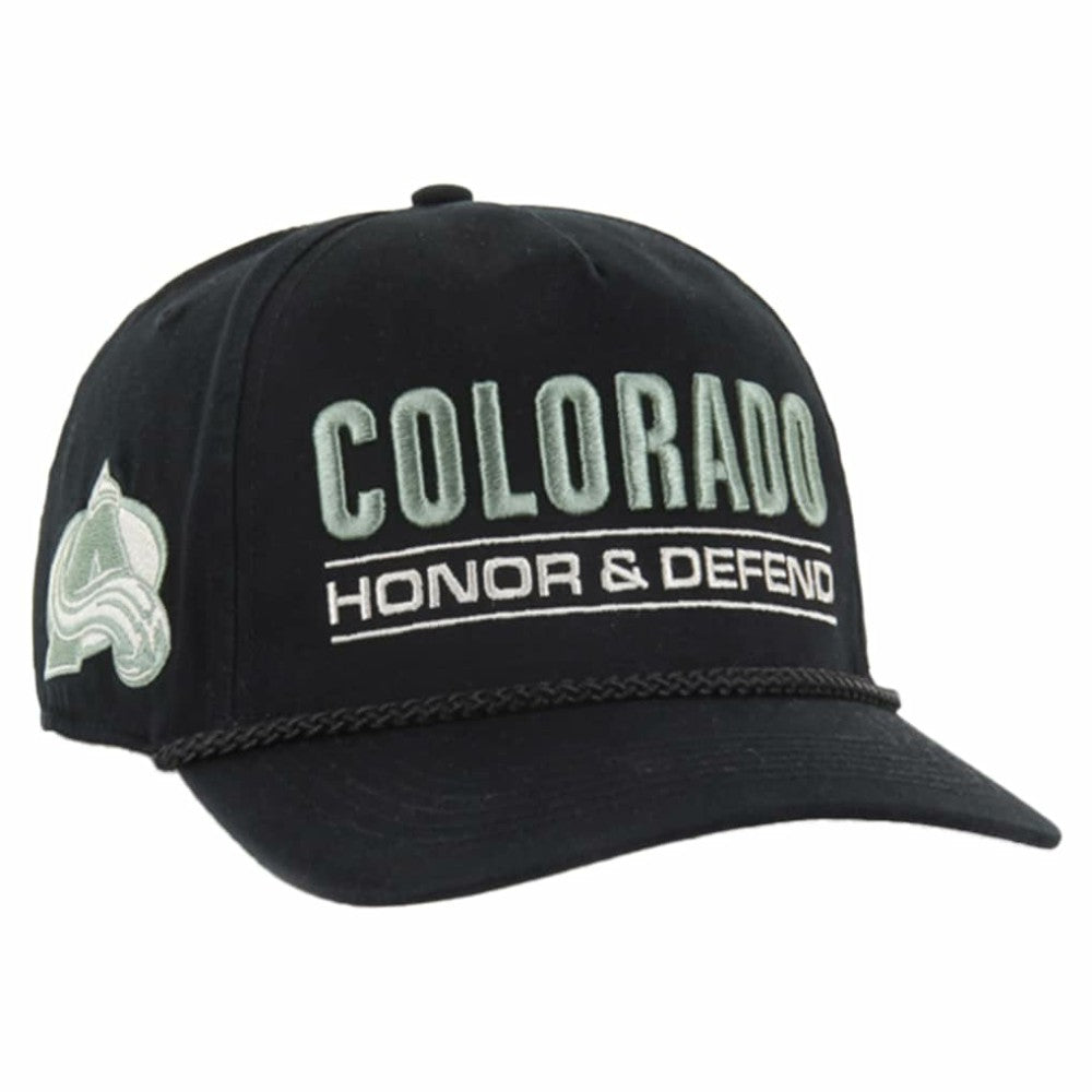 Colorado Avalanche '47 OHT Military Appreciation Homeland Honor and Defend Hitch Adjustable Hat - Black | US 201673148