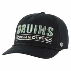 Boston Bruins '47 OHT Military Appreciation Homeland Honor and Defend Hitch Adjustable Hat - Black | US 201673150