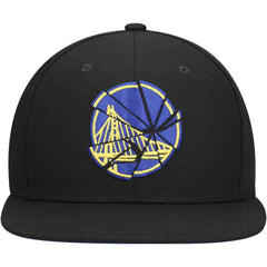 Golden State Warriors Shattered Snapback Hat Black - Mitchell & Ness